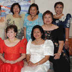 The Hawaii Filipino Women's Club officers and members